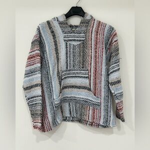 Baja Joe Mexican Hoodie Beach Poncho Medium